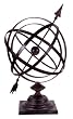 18" Antique-Style Iron Arrow Celestial Armillary Sphere