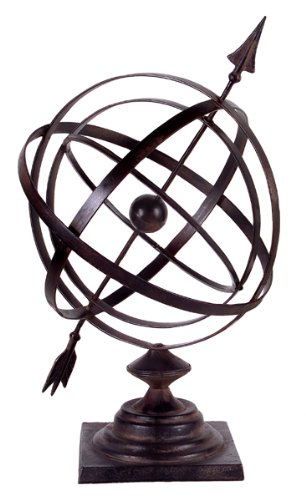 18 Antique-Style Iron Arrow Celestial Armillary Sphere