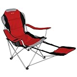 Xscape Designs Sportline FR XL Folding Chair w/ Footrest, RED