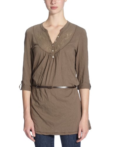 MEXX Damen Shirt/ T-Shirt N1ME3674, Gr. 34, Braun (210) Preisvergleich
