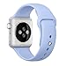 Apple Watch 38mm Band, HuanlongTM New Soft Silicone Sport Style Replacement Iwatch Strap for Apple Wrist Watch (Lilac 38mm S/M)