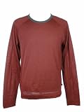 Boss Hugo Boss Stripe Sassari Crewneck Long Sleeve Shirt Small Red