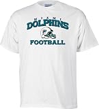 Miami Dolphins Youth Stacked Helmet T-Shirt