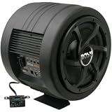Buy Boss Audio BASS800 10-Inch Amplified Subwoofer with Passive Radiator - Single (Black)  by Boss