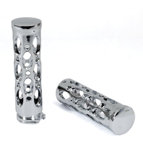 Silver Chrome Metal Handebar Hand Grips for 1