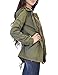 ViiViiKay Womens Cotton Anorak Lightweight Utility Parka Jackets with Drawstring OLIVE, Medium