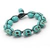 Designer Jewellery - Gothic Turquoise Skull Bracelet