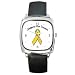 Square Metal Watch of Support Our Troops Yellow Ribbon
