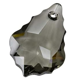 Swarovski Crystal Baroque Pendant 6090 22X15mm "Black Diamond"