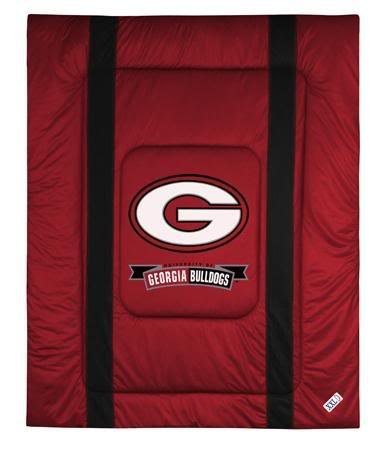 Georgia Bulldogs Sideline Jersey Bed Comforter NCAA