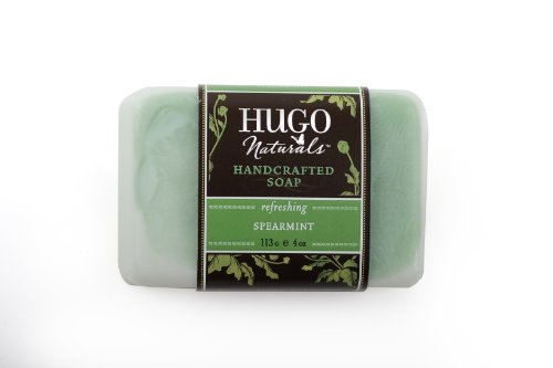 Hugo Naturals Bar Soap, Spearmint, 4-Ounce (Pack of 2)