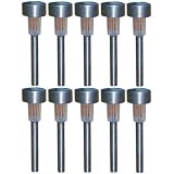 10 GARDEN SOLAR POWERED STAINLESS STEEL POST LIGHTS NEW