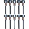 10 GARDEN SOLAR POWERED STAINLESS STEEL POST LIGHTS NEW