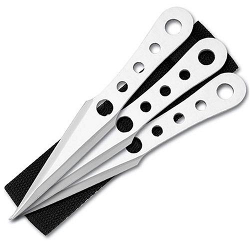Lightning Bolt Throwing Knives - 3pack with Sheath