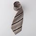 Brown Stripes Woven Polyster Tie Present Box Set groomsman gift Wise Tie Set W1126