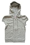 Justice Girls Short Sleeve ruffle Zip Hoodie Jacket