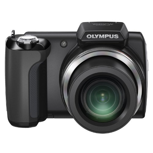 Olympus SP-610UZ Digitalkamera (14 Megapixel, 22-fach opt. Zoom, 7,6 cm (3 Zoll) Display, bildstabilisiert) schwarz