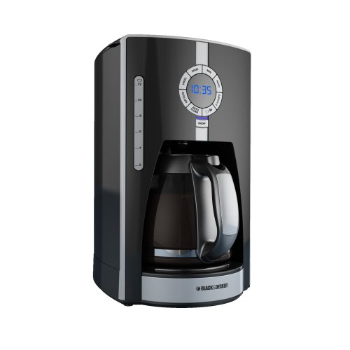 Black & Decker CM1650B 975-Watt 12-Cup Programmable Coffeemaker with Brew Strength Selector