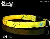 Lava Electronics LC-9 Y S QPets LED Safety Dog Collar for Small Dogs - Yellow