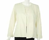 Eileen Fisher Embroidered Cotton Squares Jacket