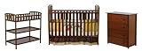 Dream On Me 3 Piece Infant Nursery, Walnut
