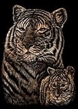 Royal Brush Mini Copper Foil Engraving Art Kit 5X7 Tiger & Cub COPMIN-102, 6 Item(s)/Order