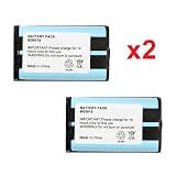 2 x Phone Battery For Panasonic HHR-P104 HHR-P104A New