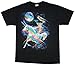 Kitty Cat Riding A Unicorn Graphic T-Shirt - X-Large,Black