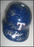 Autographed/Hand Signed Batting Helmet: 2011 Texas Rangers Autographed/Hand Signed Batting Helmet