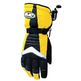 HJC BLACK/YELLOW STORM SNOWMOBILE GLOVES SMALL XX-LARGE