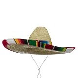 e4Hats提供 Apparel & Shoes Online Shop Ranking 24. Serape Band Straw Sombrero - Red W32S16G