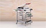 Paderno World Cuisine 15.75 Inch Stainless Steel Candy Slicer Cart