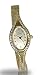 Limit 6164.25 Ladies Gold Plated Stone Set Semi Bangle Watch