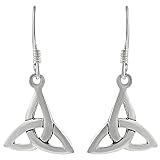 Sterling Silver Triquetra Earrings