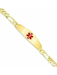 14K Gold Medical Jewelry Bracelet 7 Inches