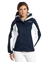 Hot Sale Columbia Women's Arcadia Rain Jacket, Columbia Navy/White, X-Large