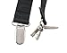 Shirt Stays,Dress Stays Y Style with Non-slip Locking Clamps One Size-black Metal Clips
