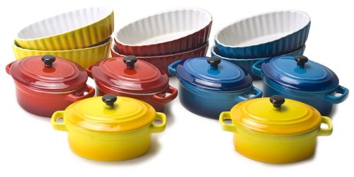 Color Collection 29429 Mini Bakeware, 18-Piece 