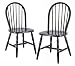Kitchen & Housewares : Winsome Wood Assembled 29-Inch Black Finish Windsor Chairs, Set of 2