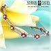 14K Ruby & Diamond Floral Bracelet by Morris & David