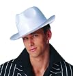 Adult Zoot Suit White Fedora Hat - White