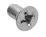 Zinc Plated Steel Flat Head Phillips Machine Screw M6, DIN965