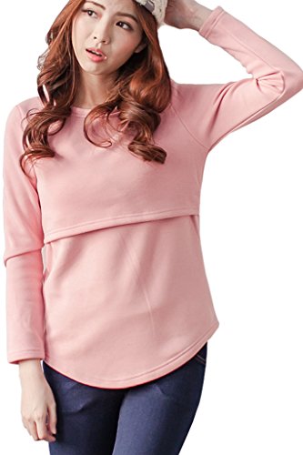 BEARSLAND Women's Sweater Breastfeeding Tunic Shirt Nursing Pullover Tops