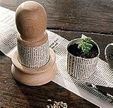 Kitchen & Housewares : wooden paper potter for making seedling plant pots 4cm dia x 5cm H