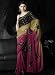 3 Color Party Wear Sequined Embroidered Georgette Sari
