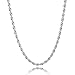 Silver 4.0mm Wide Stainless Steel Necklace Rope Twist Chain Link 18~36 Inch