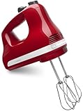 KitchenAid KHM512ER 5-Speed Ultra Power Hand Mixer, Empire Red