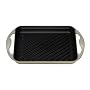 Le Creuset Cast Iron Square Grill, 24 cm, Almond