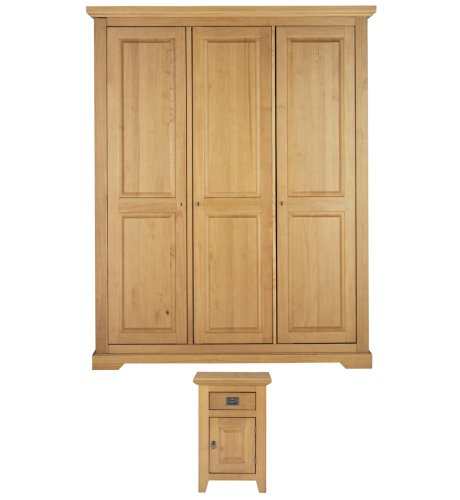 Reece Triple Wardrobe & 2 Bedside Chests