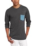 Volcom Mens Solid Mock Twist Pocket Long Sleeve Tee